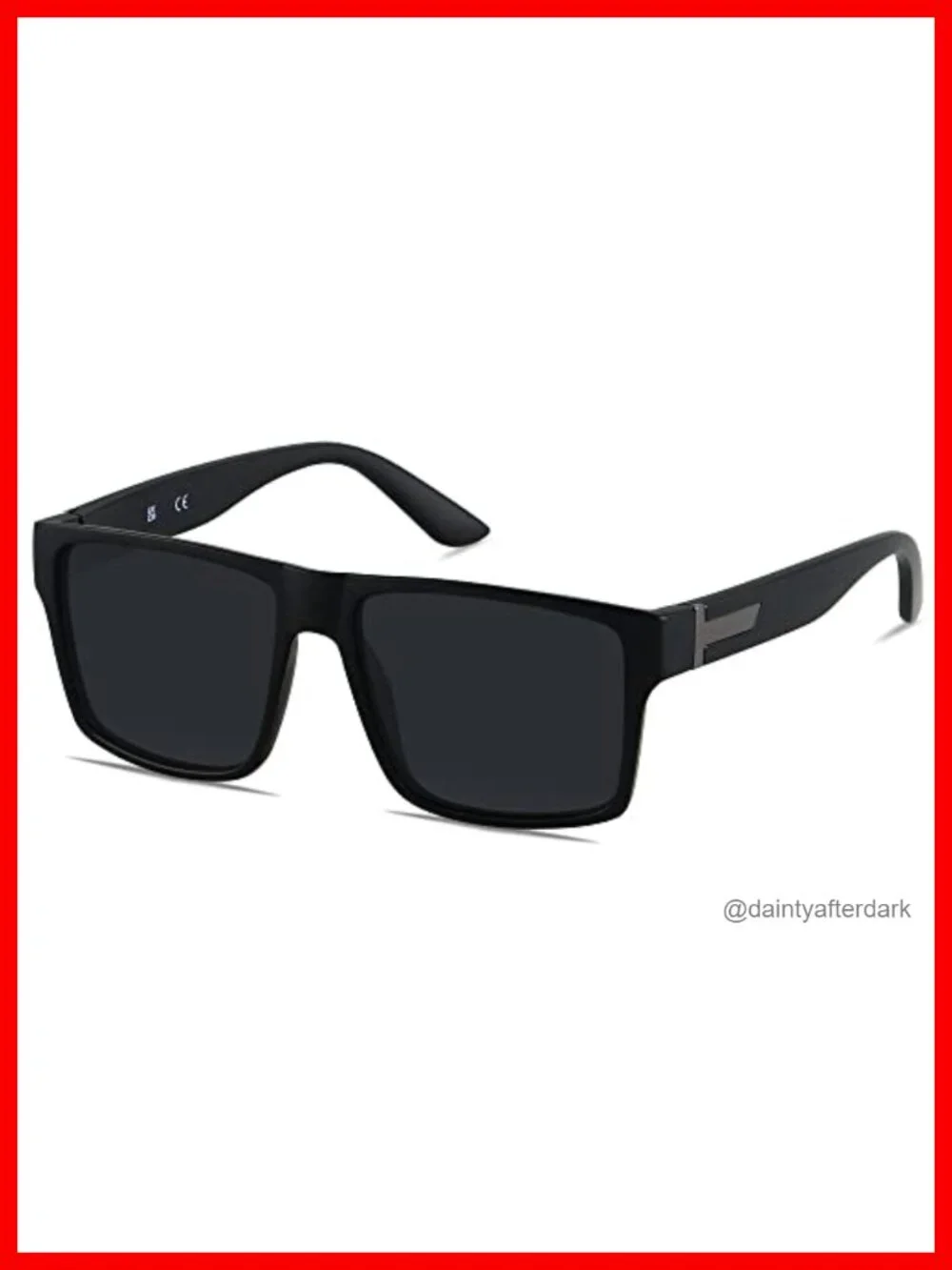 Polarized Oversized Square Sunglasses UV400 Protection Rectangle Shades